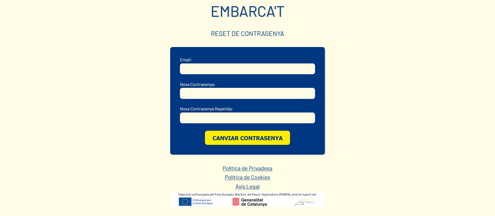 Canvi de Contrasenya