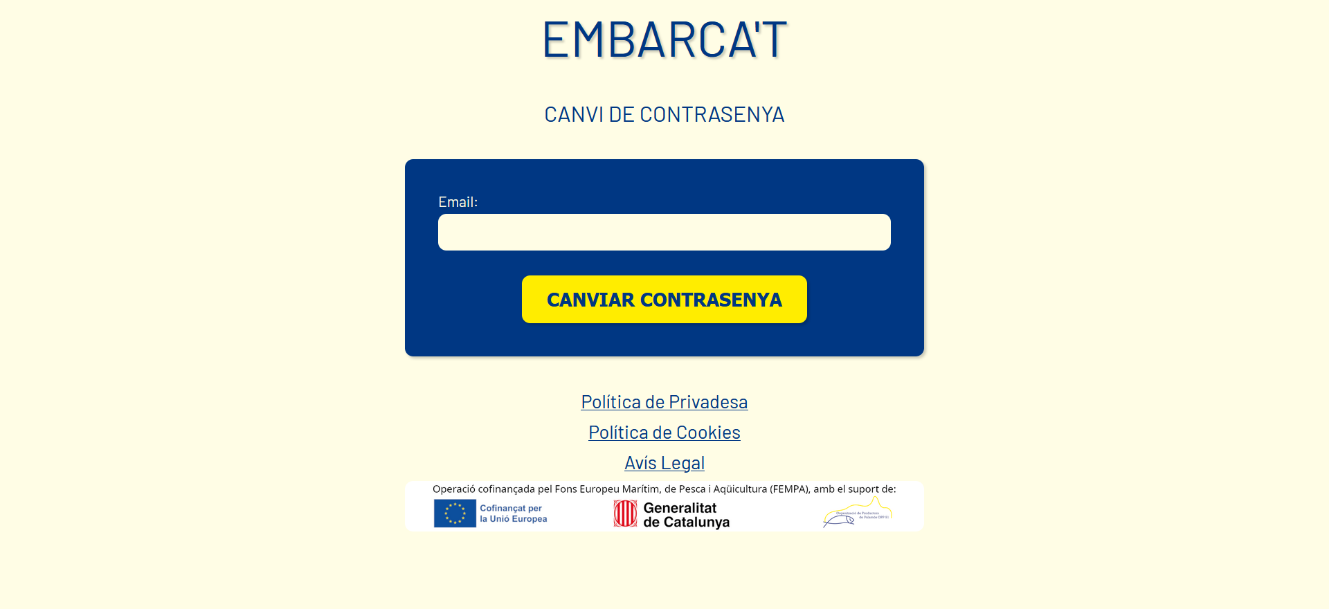 Petició de Canvi de Contrasenya